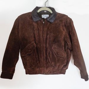 Men's Vintage Philippe Monet suede bomber jacket